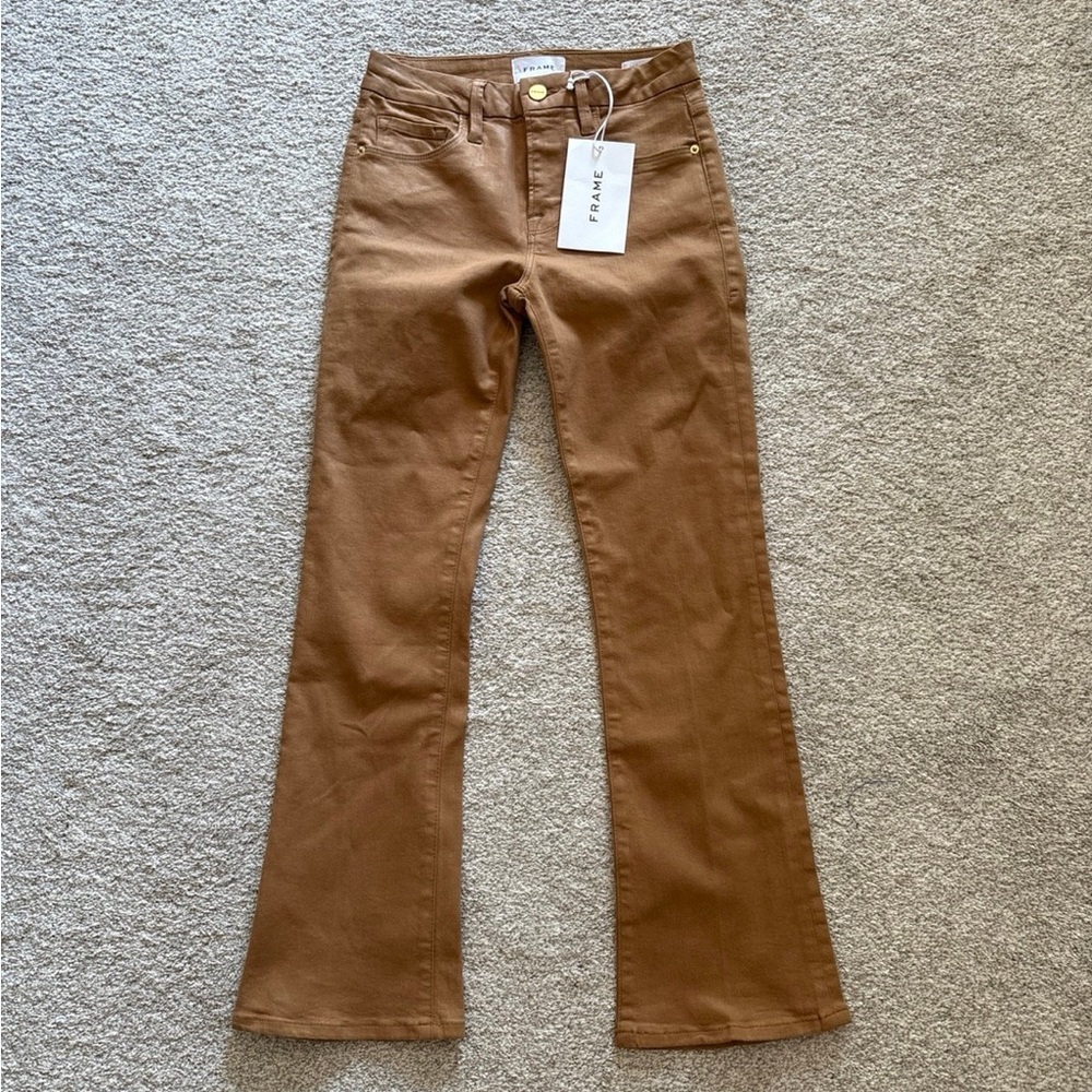 Frame Denim Women's Boot Cut Jeans in Brown